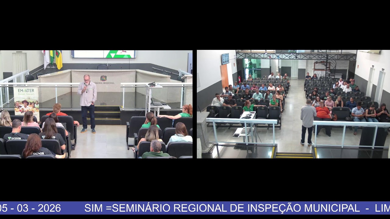SIM =SEMINÁRIO REGIONAL DE INSPEÇÃO MUNICIPAL - PARTE 01  LIMEIRA DO OESTE MG - 06 - 03 - 2026