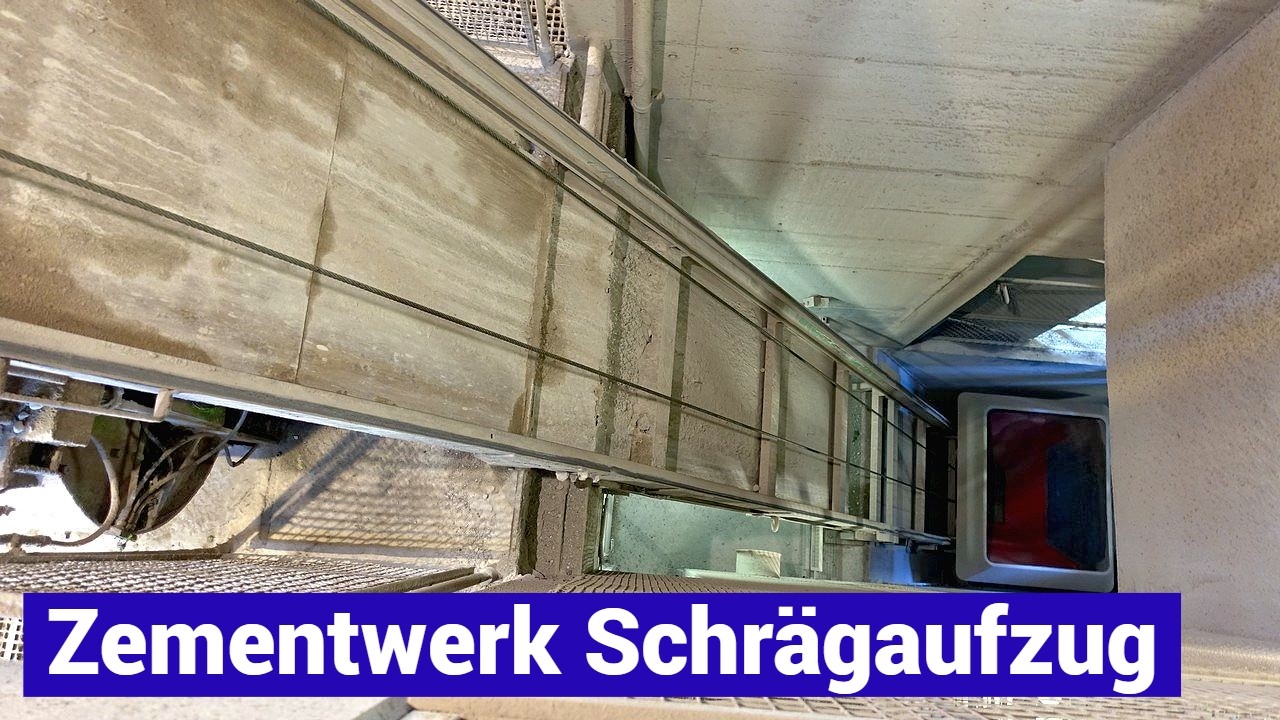 Der spezielle Aufzug im Zementwerk St. Margrethen