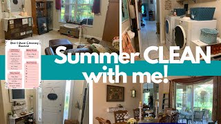 SUMMER CLEAN WITH ME ~ ZONE 2 ~ ONE & DONE CLEANING ROUTINE