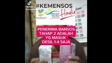BANSOS PKH HANYA UNTUK DESIL 1-4 SAJA! #kemensos #bansos #desil #pkh #bpnt #semuaorang #fyp #update