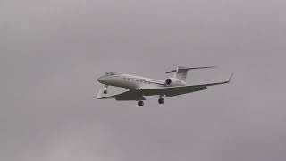 5 May 2023 private jet arrival at Farnborough