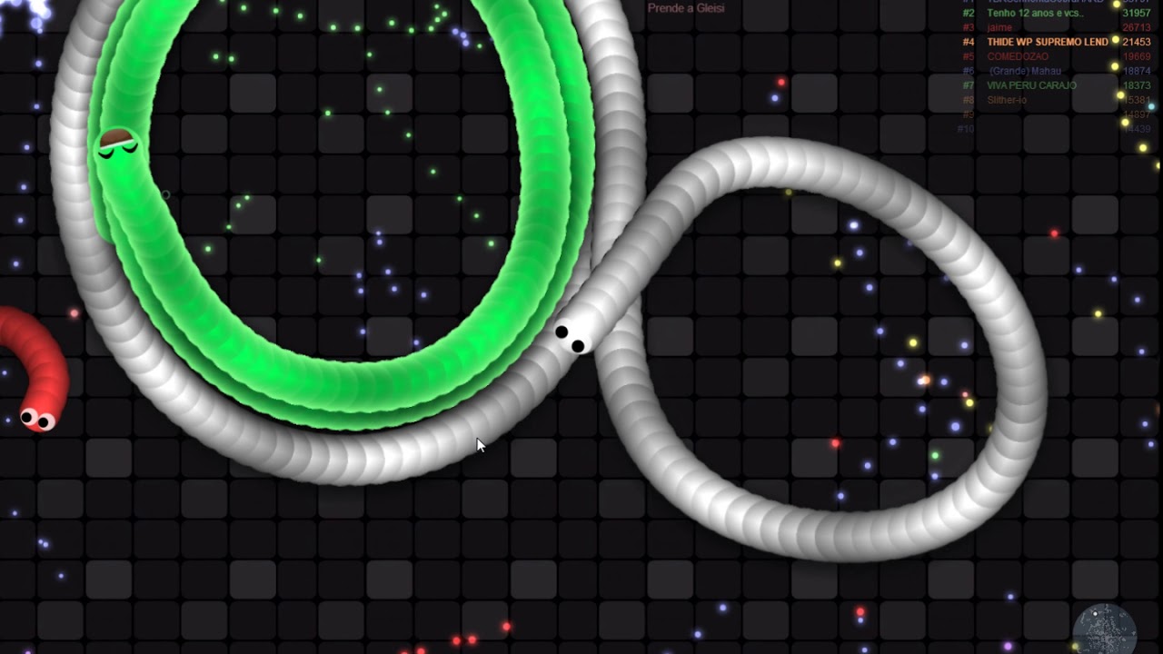 Slither.io pegando 40 NO SUSTO ATIVAÇAO DO BOT ME MATOU AFFS