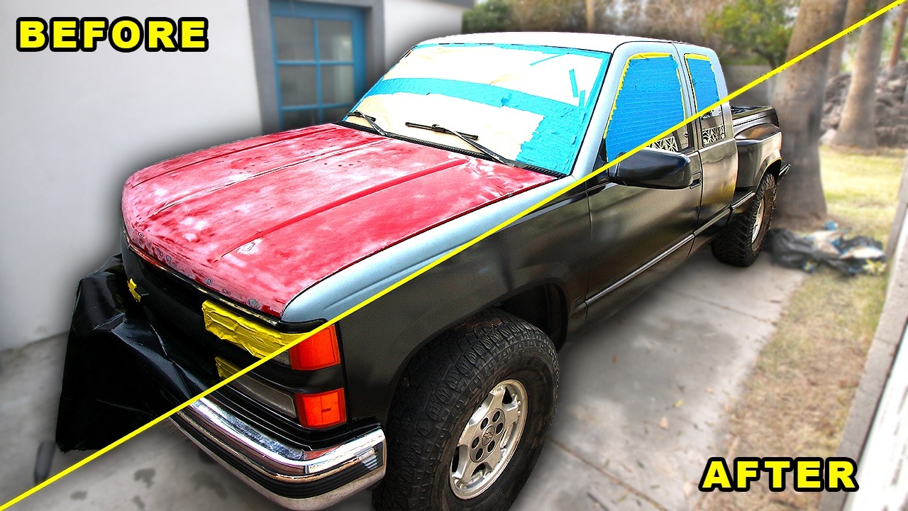 Painting My Truck at Home - Outside Paint Job