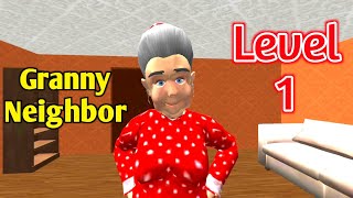 Granny Neighbor Secret' Scary Escape - Level 1 Gameplay (android,ios) screenshot 2