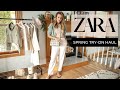 SPRING ZARA TRY-ON HAUL + STYLING SPRING 2021