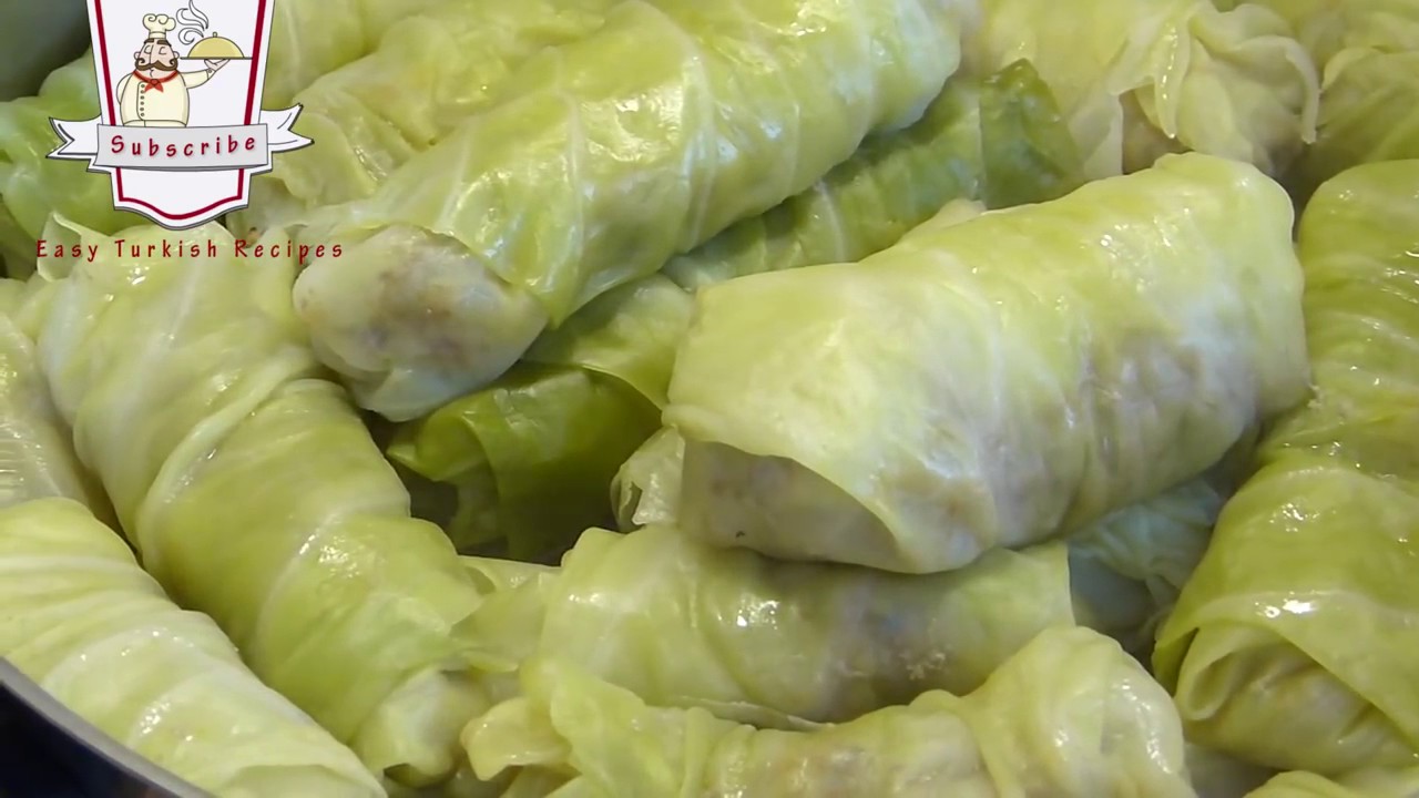 Cabbage Rolls Recipe Turkish Stuffed Cabbage Rolls Recipe YouTube