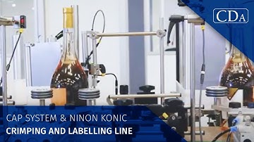 Cap System & Ninon Konic - Crimping and labelling line for wines & spirits - CDA