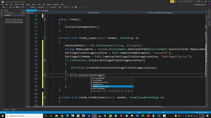 C# Training - 15 - Reading and Writing to Files (System.IO)