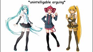 [talkloid] the triple baka squad gets into an argument (shitpost)