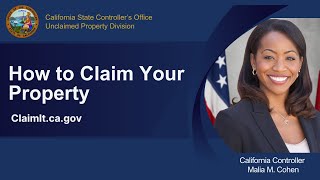 How to Claim Your Property for the California State Controller's Office