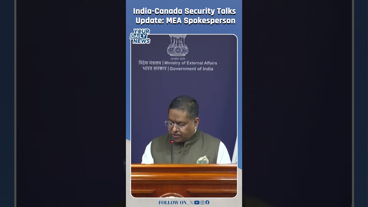 MEA Updates on India-Canada Security Cooperation|  IndiaCanada | MEAUpdate |
