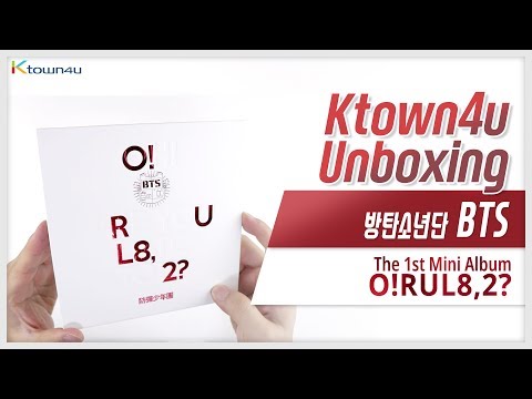 Unboxing BTS "O!RUL8,2?" the 1st mini album, 防彈少年團 방탄소년단 언박싱 Kpop Ktown4u