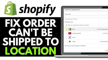 How To Fix Shopify Order Can’t Be Shipped To Your Location 2025 (QUICK GUIDE)