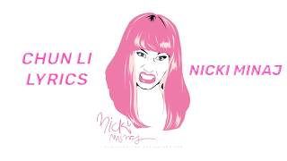 NICKI MINAJ - CHUN LI ( LYRICS ) (LYRIC VIDEO)