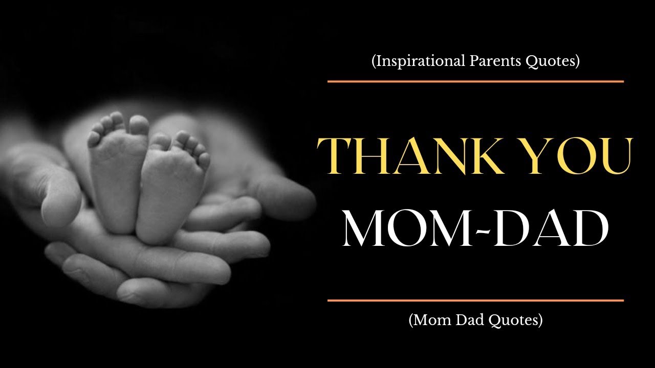 Thank You Mom And Dad Quotes