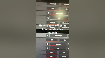 How to turn off color blind mode apex legends