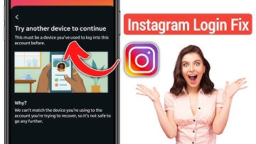 Instagram Try Another Device to Continue Fix | Login Problem Solved 2025