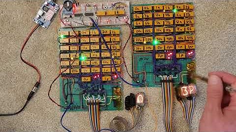 Nixie clock built from relay logic part 6