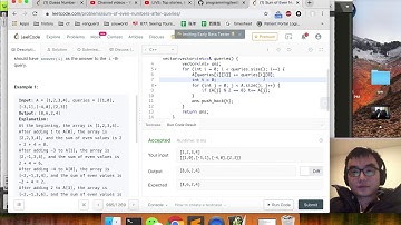 Realtime Solve Leetcode 985 | Sum of Even Numbers After Queries