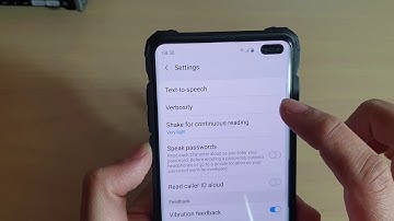 Galaxy S10 / S10+: How to Change Read Keyboard Input Aloud