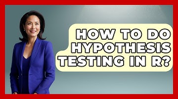 How To Do Hypothesis Testing In R? - The Friendly Statistician