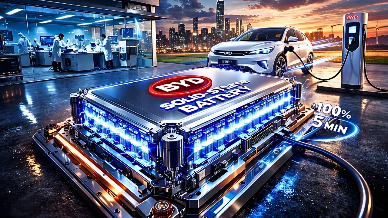 BYD's New Battery Charges in 5 Min, Lasts 100 Years — Is Tesla Already Losing?