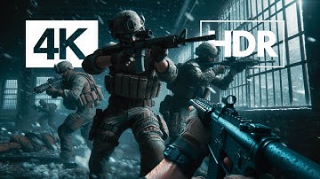 Behind Enemy Lines: US Marines Prison Break | 4K 60FPS HDR | Battlefield 4 | Realistic Gameplay