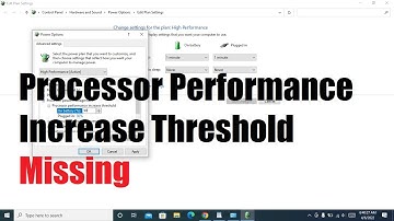 Processor Performance Increase Threshold Missing (Tidak Ada) di Power Options- SOLUSI
