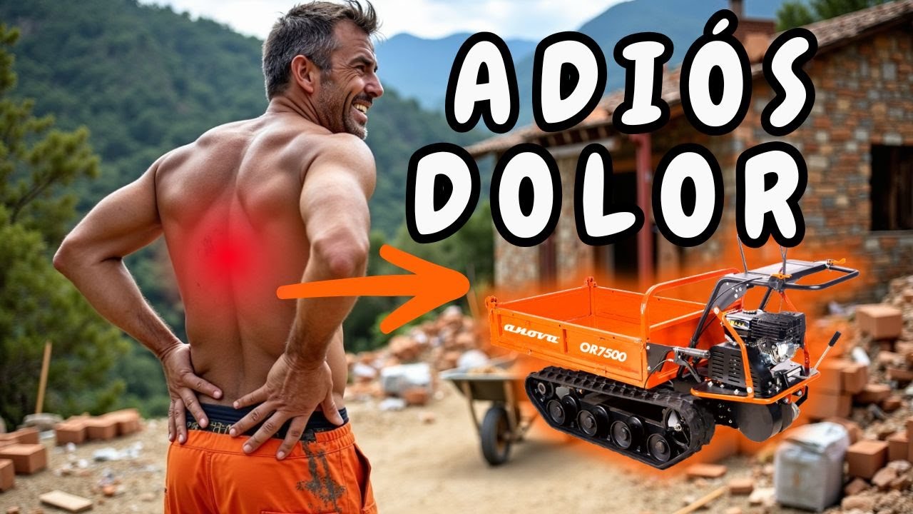 Carretilla de orugas Anova R7500 | ¡Potencia, giro y basculante!