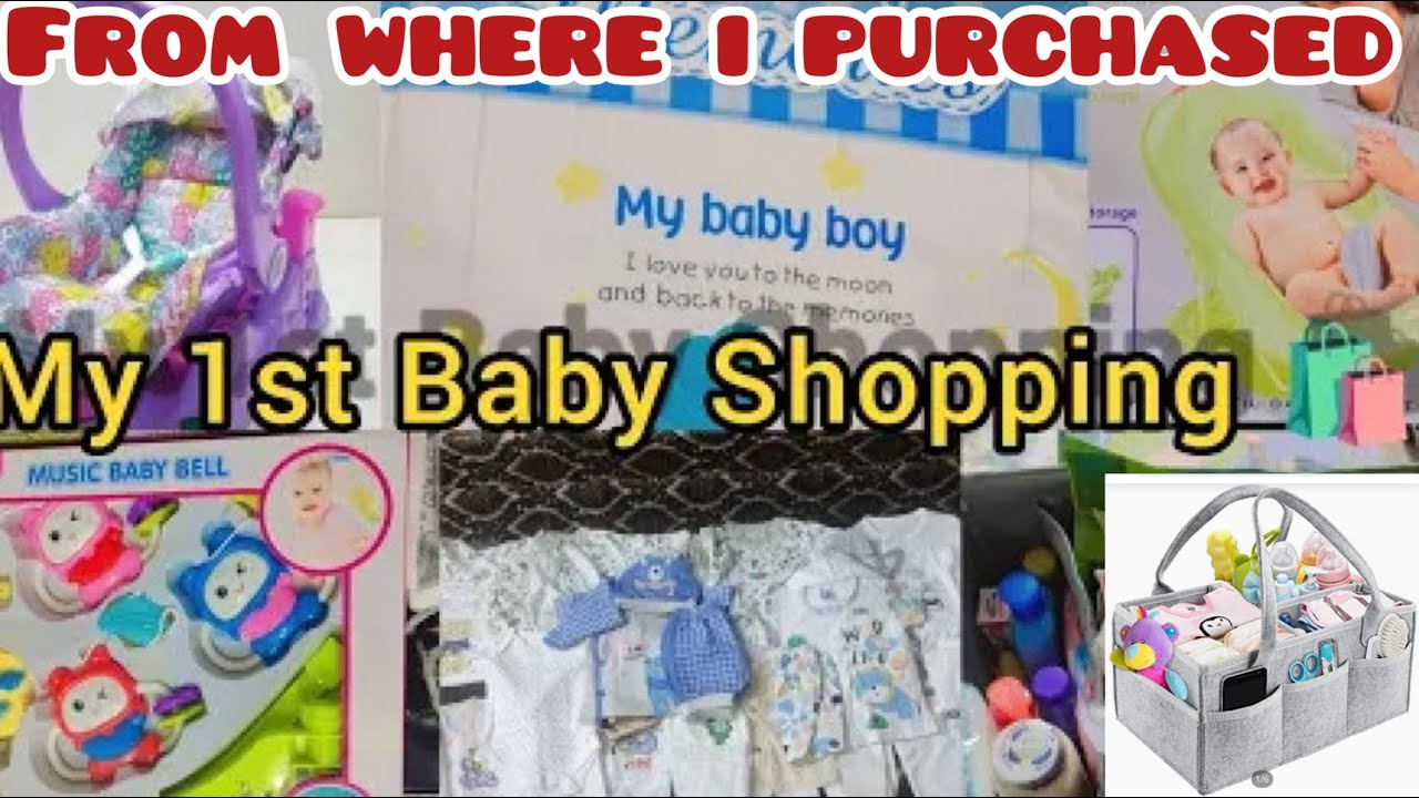 My 1st Baby complete Shopping 🛍️ New Born baby Accessories Details and link YouTube