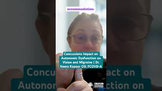 Concussions Impact On Autonomic Dysfunction On Vision And Migraine Dr. Neera Kapoor Od, Fcovd-A