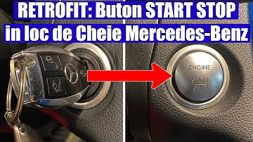 RETROFIT: Am montat instalat Buton Start Stop in locasul cheii Mercedes-Benz A-Class C-Class GLC CLS