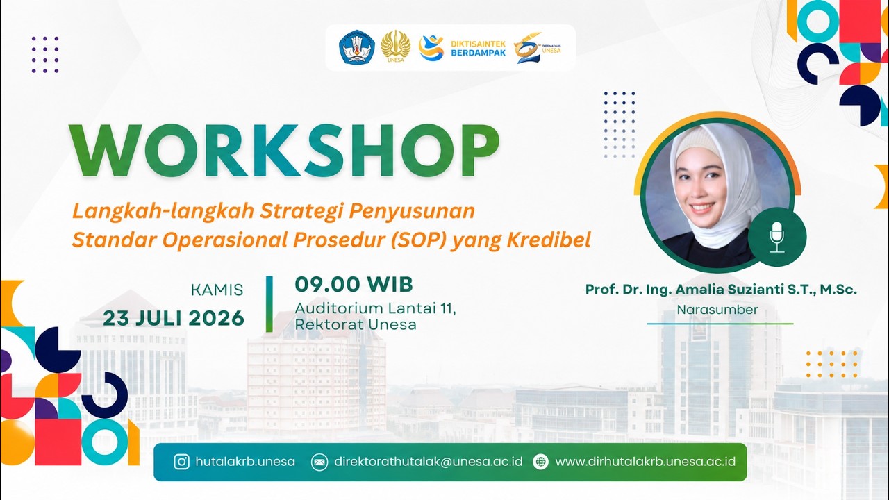 WORKSHOP - Langkah-Langkah Strategi Penyusunan Standar Operasional Prosedur yang Kredibel