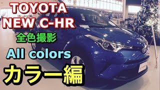 トヨタ 新型 C-HR 全色 実車見てきたよ！全色撮影に成功！あなたの好みの色は？カラー編 TOYOTA NEW C-HR All colors