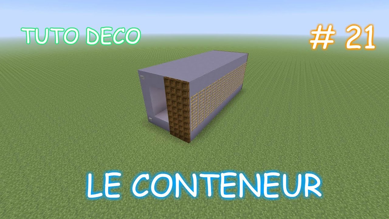 Comment faire un CONTENEUR sur MINECRAFT ? 🧰 #21 - YouTube