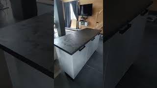 Кухня Классика ЛДСП фасад Бетон светлый #kitchen