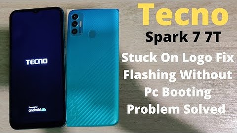 Tecno Spark 7 7T Stuck On Logo Booting Issue Fix | Tecno Flash Without Pc Easy Method 2022