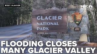 Hotels evacuated 43 trails closed due to flooding in Glacier National Park