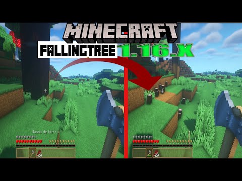 Minecraft 1.16.4 | MOD FALLING TREE- TIMBER MOD | 2021