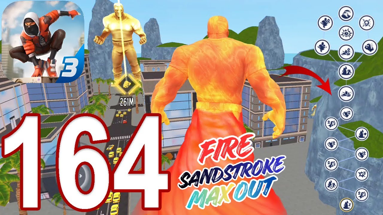 Spider Fighter 3 Gameplay Walkthrough Part 164 - FIRE SANDSTROKE, GADGET & Skills Max Out (Android)