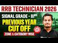 RRB Technician Signal Grade 3 Cut Off | RRB Technician Zone Wise Cut Off | RRB Technician 2026