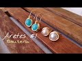 💎Aretes y pendientes de Zarcillos en alambre enrollado |✨ Bisutería &amp; Alambrismo - Diy Cute