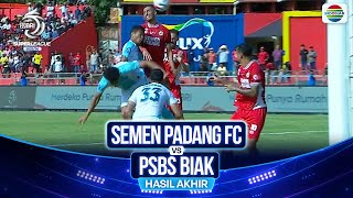 Hasil Akhir Pertandingan - Semen Padang FC vs PSBS Biak | BRI Super League 2025/26