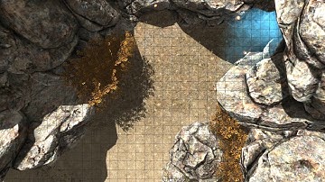 D&D Animated Encounter Battle Map - Ruins Entrance