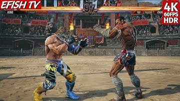 King vs Fahkumram (Hardest AI) - Tekken 8