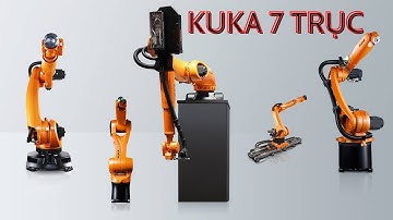 Cánh tay ROBOT KUKA 7 trục đục tượng gỗ