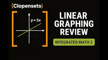 Linear Graphing Review | Integrated Math 2