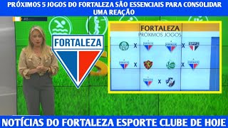 PROXIMOS 5 JOGOS DO FORTALEZA SAO ESSENCIAIS PARA CONSOLIDAR UMA REACAO