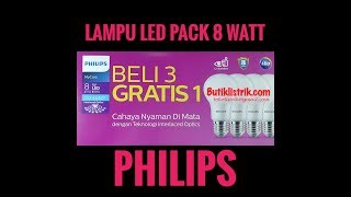 Lampu LED Bulb Philips My Care 6 Watt PAKET BELI 3 LAMPU GRATIS 1 LAMPU Produk resmi dari Philips, L. 