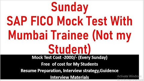 SAP FICO Mock Test Practice- SAP FICO Training for Beginners- Best SAP FICO Job Based Training